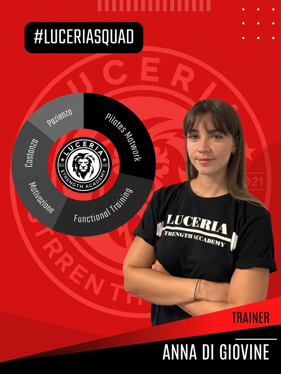Anna Di Giovine, trainer di Pilates Matwork e functional training alla Luceria Strength Academy